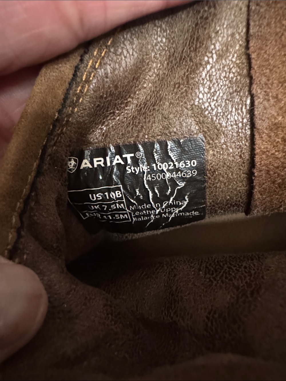 Ariat Brown Suede Fringe Ankle Booties - Picture 4 of 5